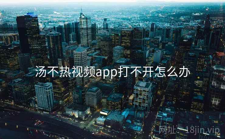 汤不热视频app打不开怎么办
